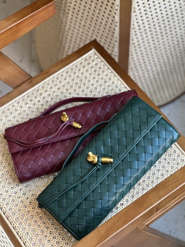 Green Knotted Long Bag