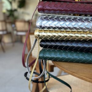 Gold Knotted Long Bag
